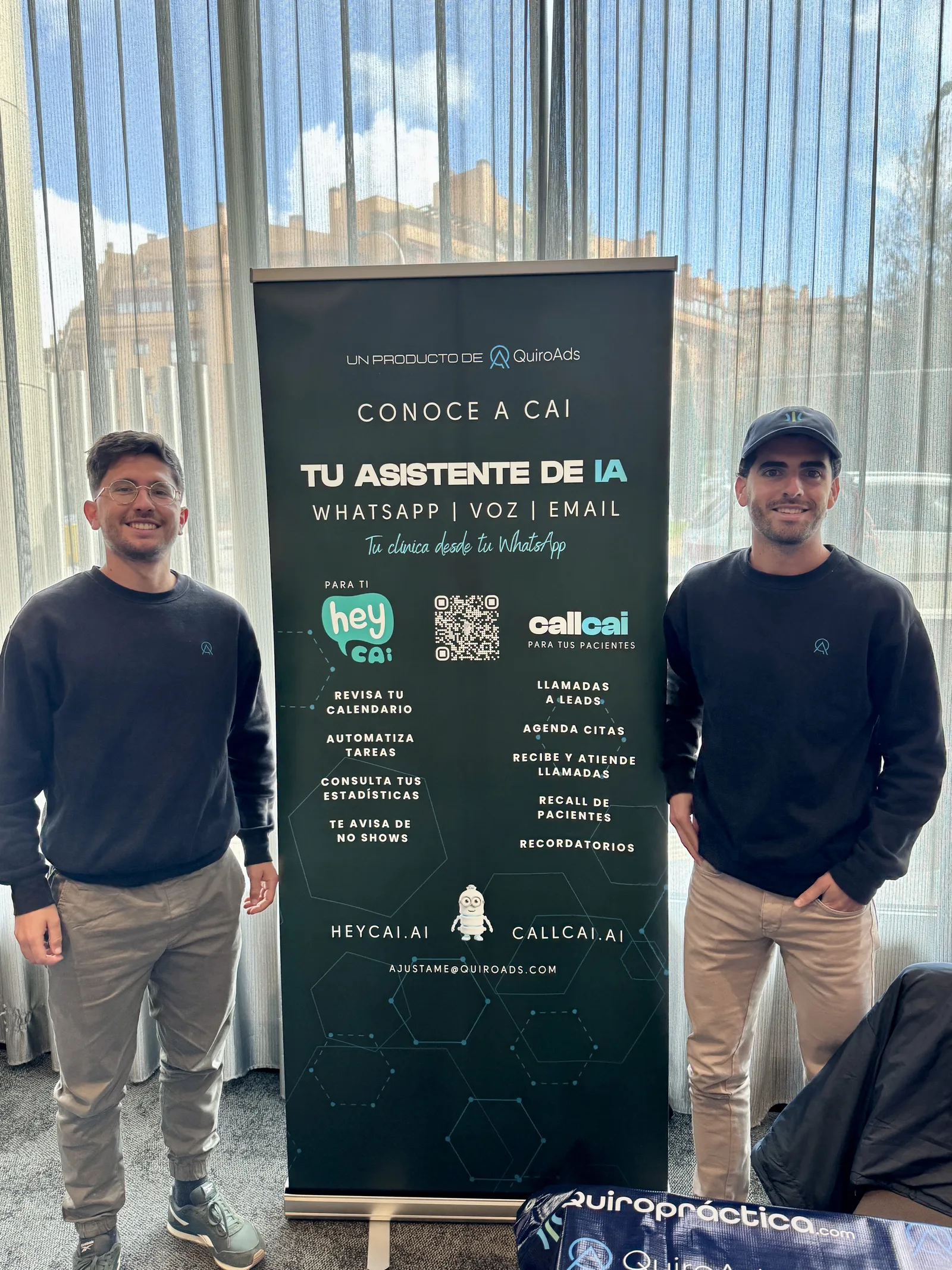 QuiroAds team launching HeyCAi at CA's Extravaganza Madrid 2026